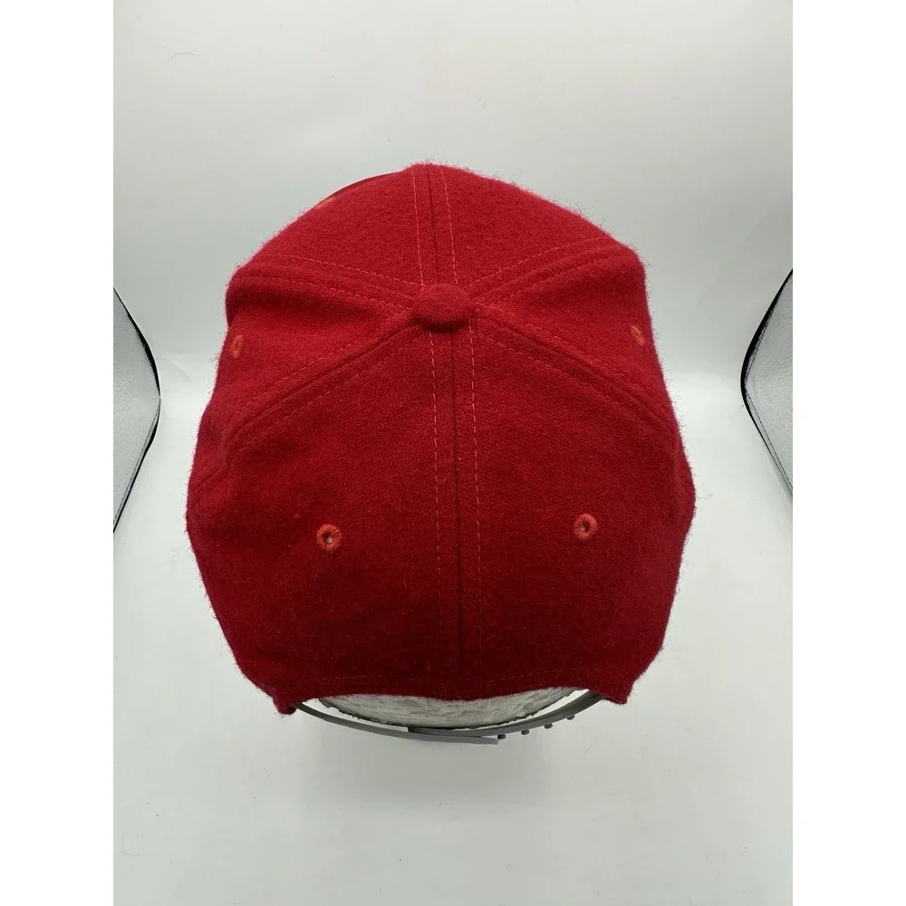 Nike Air Force 1 True Snapback Hat Red White AF1 Wool Blend Adjustable Cap Rare